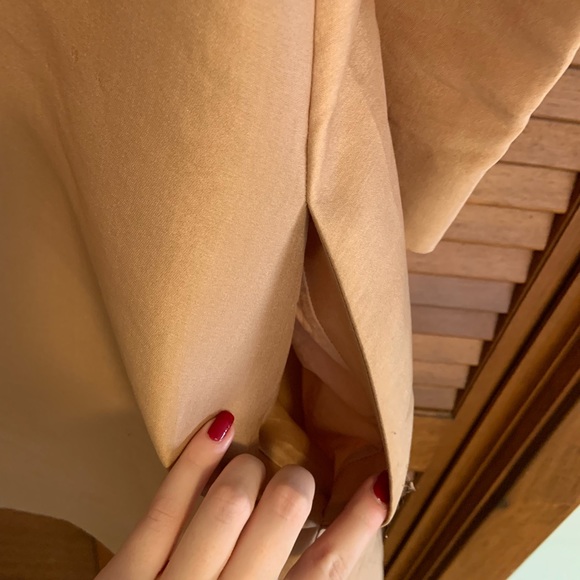 COS Silk Rose Gold Overcoat - Picture 4 of 6